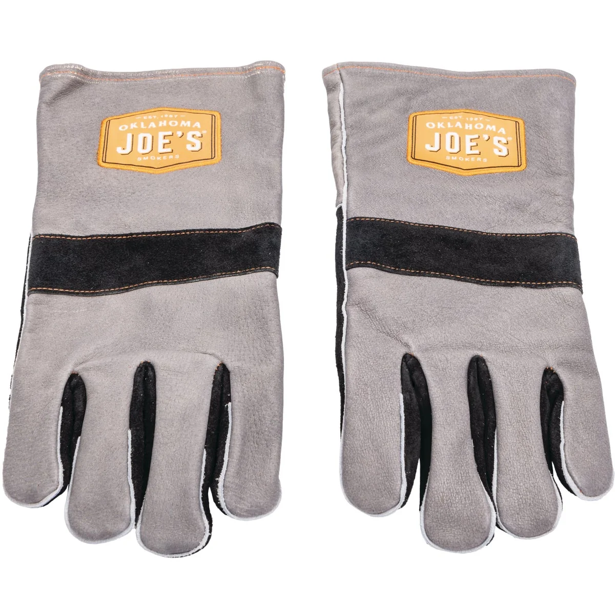 Elegant Oklahoma Joe's One Size Leather Smoking Gloves Detailed
