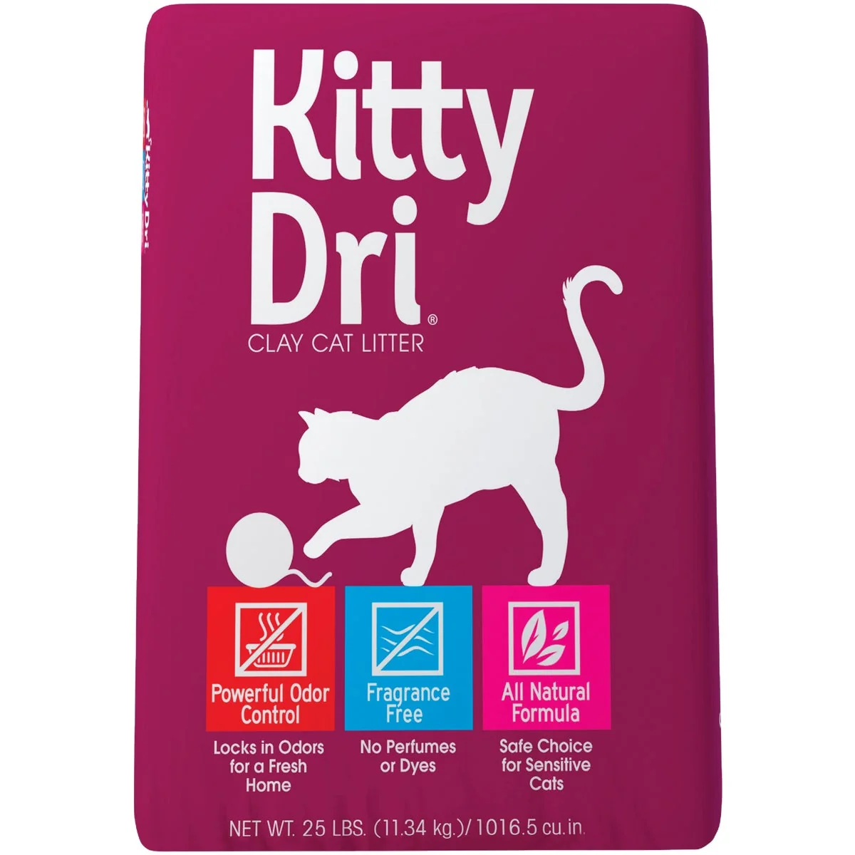 Clean Oil Dri Kitty Dri 25 Lb. Natural Cat Litter Modern