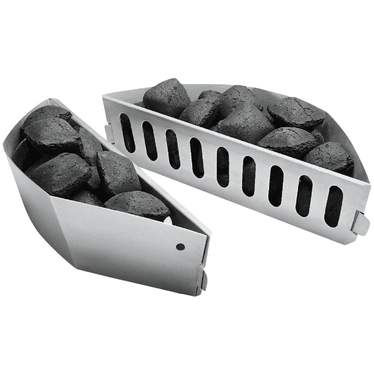 Luxury Char-Basket Aluminized Steel Charcoal Fuel Holders 2-Pack Modern