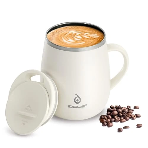 High-Quality 16 oz Insulated Coffee Mug with Lid and Handle Dependable