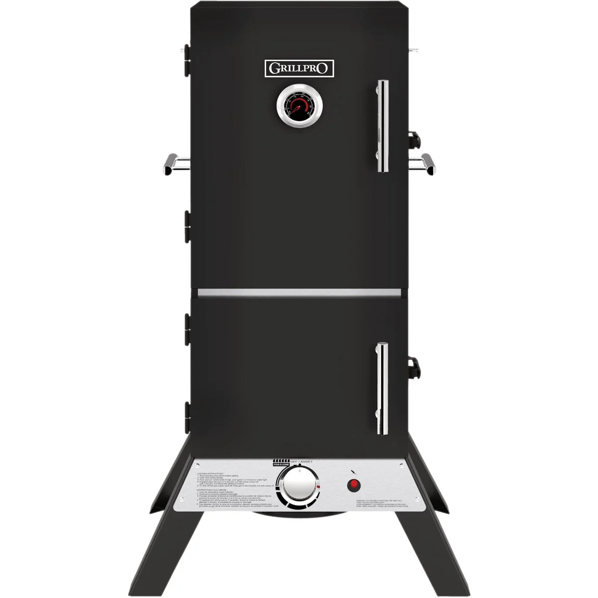 Casual GrillPro 15 000 BTU LP Gas Vertical Propane Smoker Environmentally Friendly