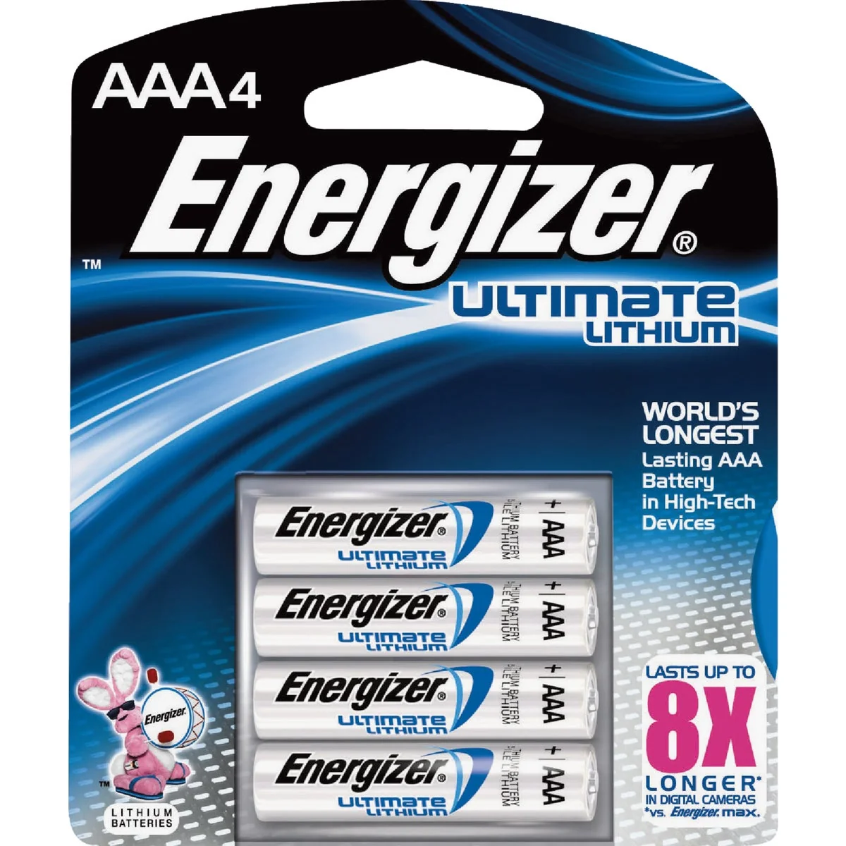 Safe Energizer AAA Lithium Battery 4-Pack Durable