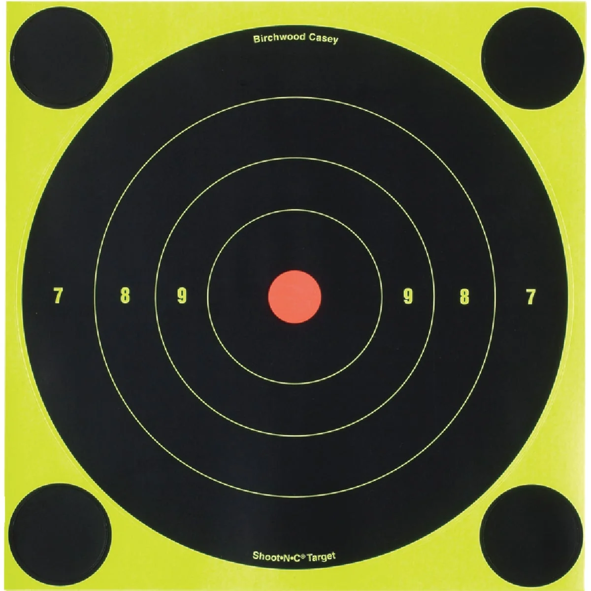 Functional Birchwood Casey Shoot-N-C 8 In. Sighting Adhesive Paper Bulls-Eye Target Excellent