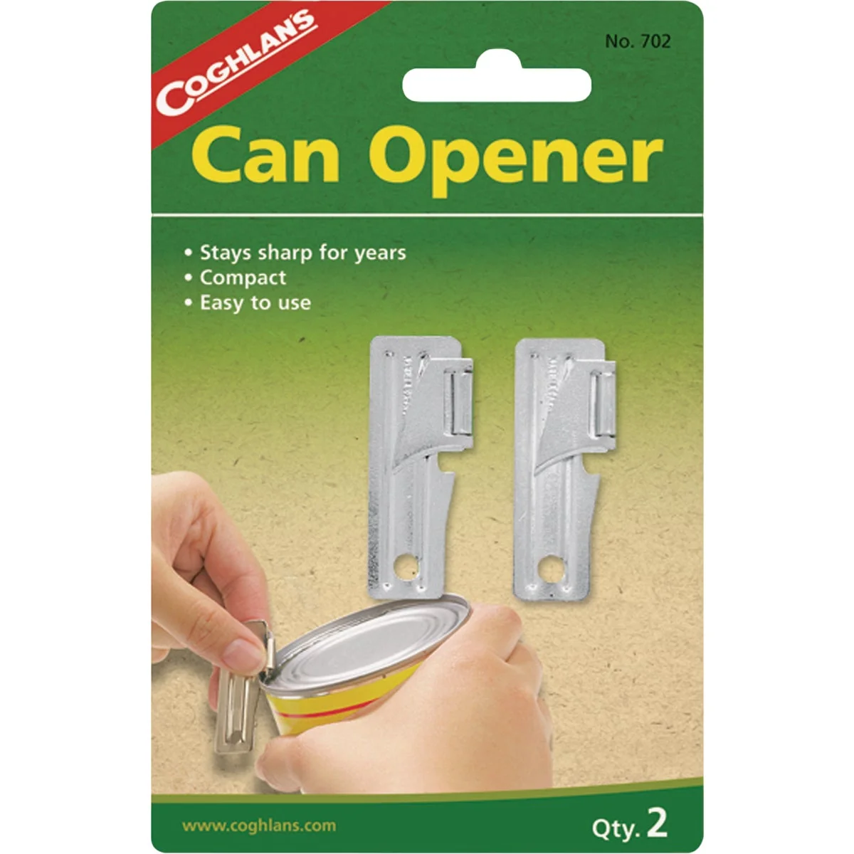 High-Grade Coghlans Nickel-Plated Steel G.I. Can Opener Pure