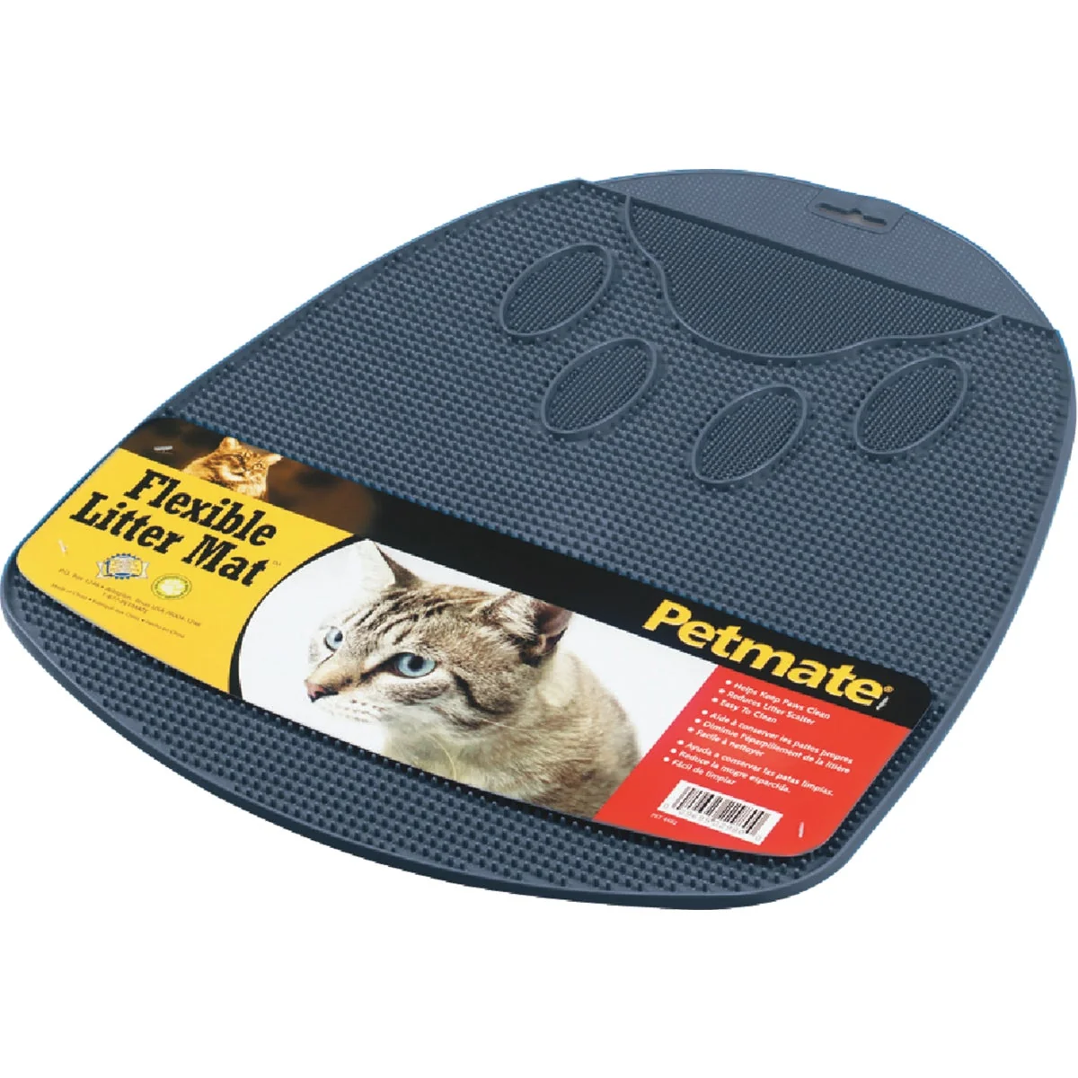 Contemporary Petmate 13-1 2 In. x 14 In. x 1 In. Flexible Rubber Litter Mat High-End