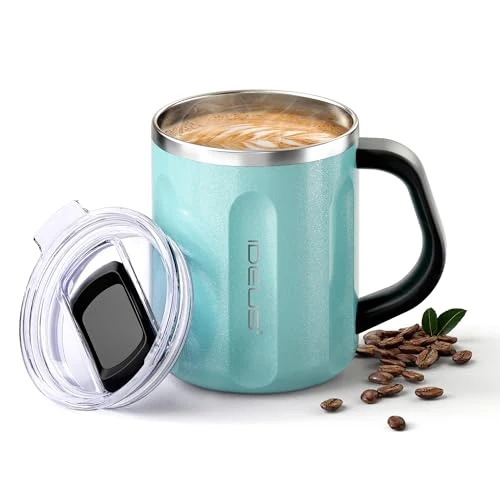 Stylish 16 oz Insulated Coffee Mug with Lid and Handle Original