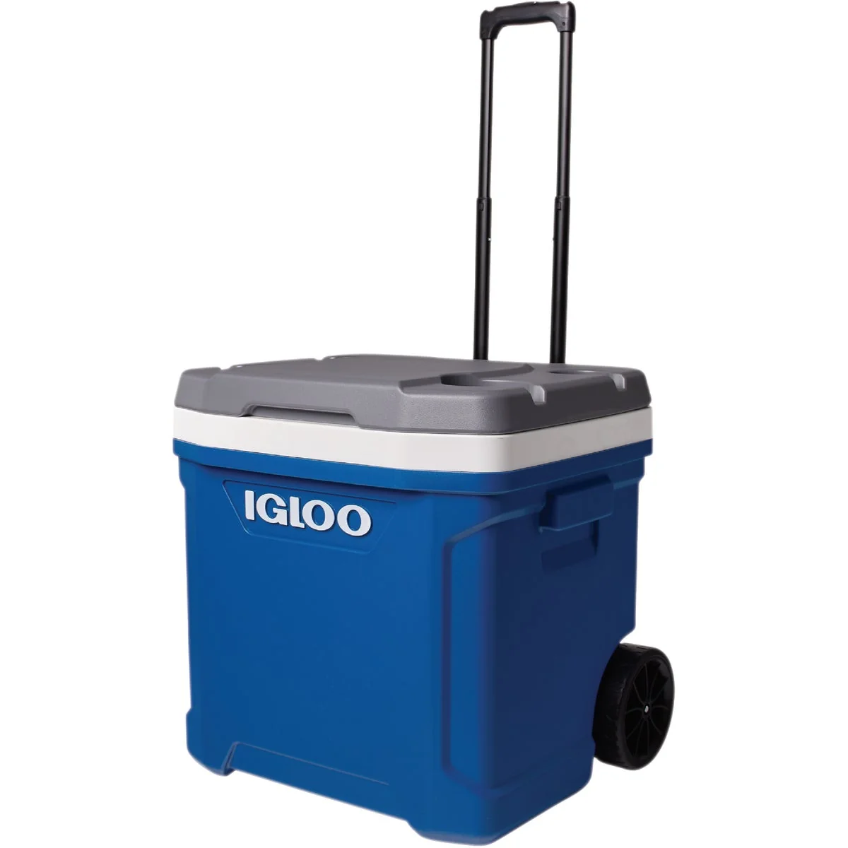 First-Class Igloo Latitude 60 Qt. 2-Wheeled Cooler Indigo Blue Meteorite Safe