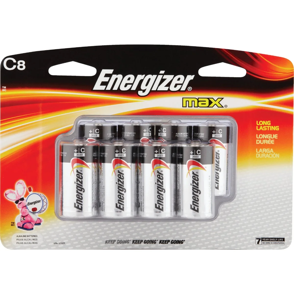 Genuine Energizer Max C Alkaline Battery 8-Pack Reliable