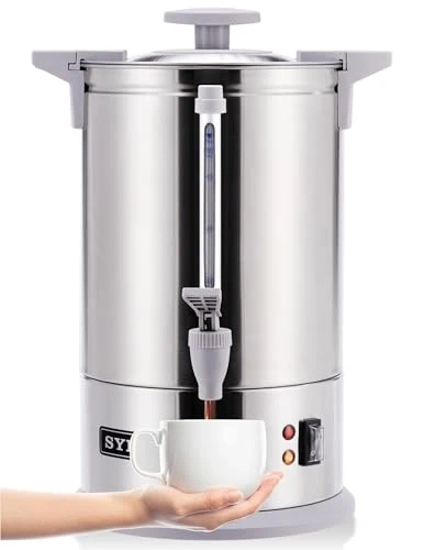 Certified Commercial Grade Stainless Steel Percolate Coffee Maker Hot Water Urn for Catering Contemporary