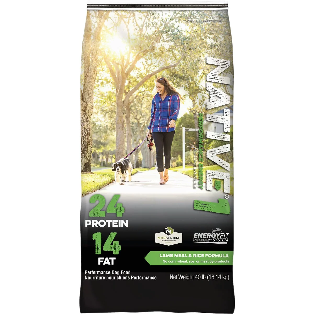 Clean Kent Native Performance 40 Lb. Dry Dog Food Energy Level 1 Verified