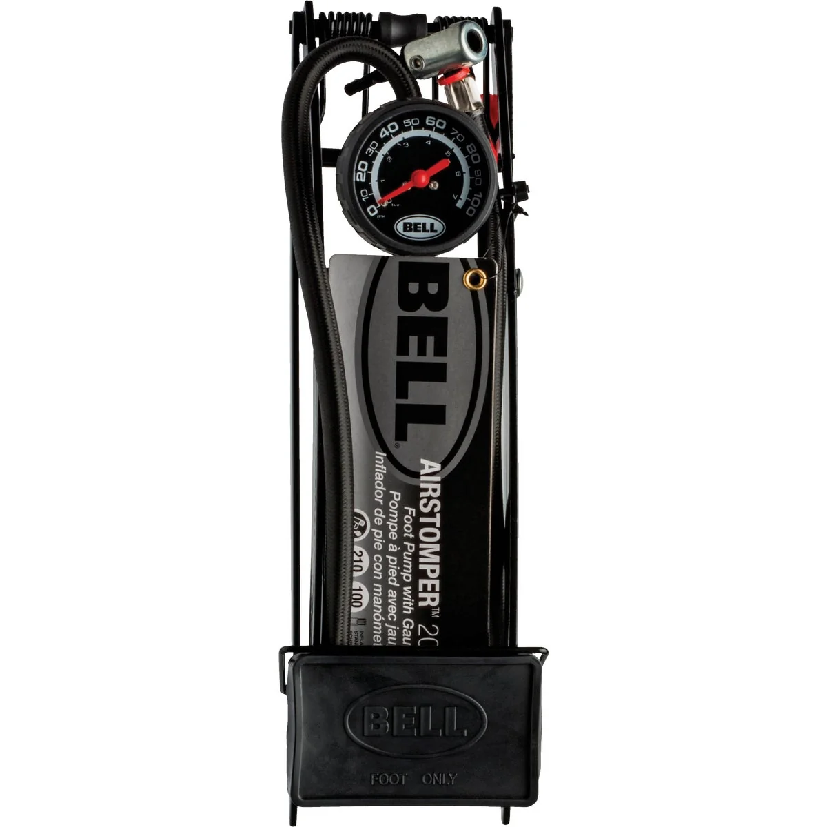 Specialty Bell Sports Airstomper 200 100 psi Steel Frame Multi-Sport Foot Pump Professional