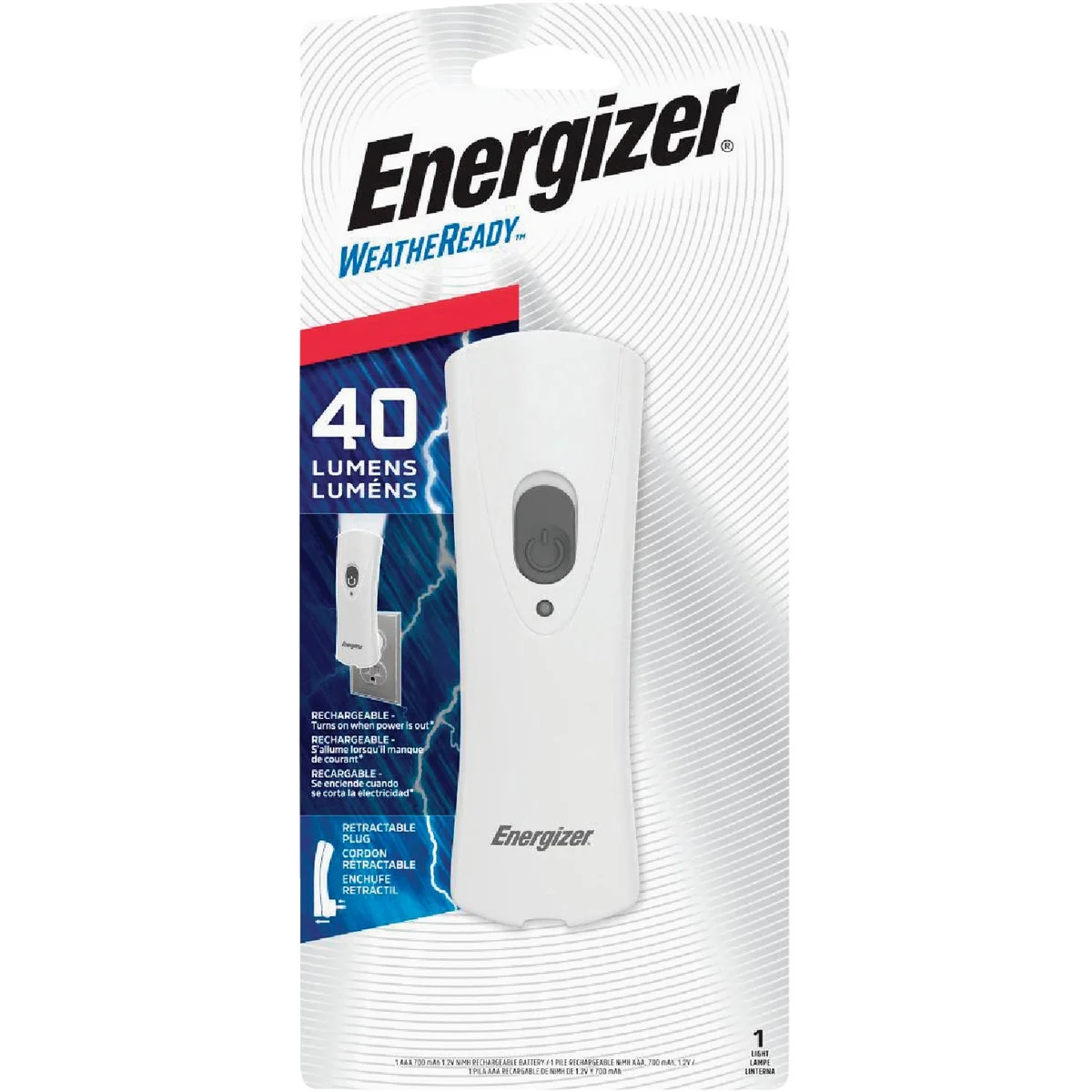 Unique Energizer Weatheready LED Plastic Rechargeable Compact Flashlight High-End