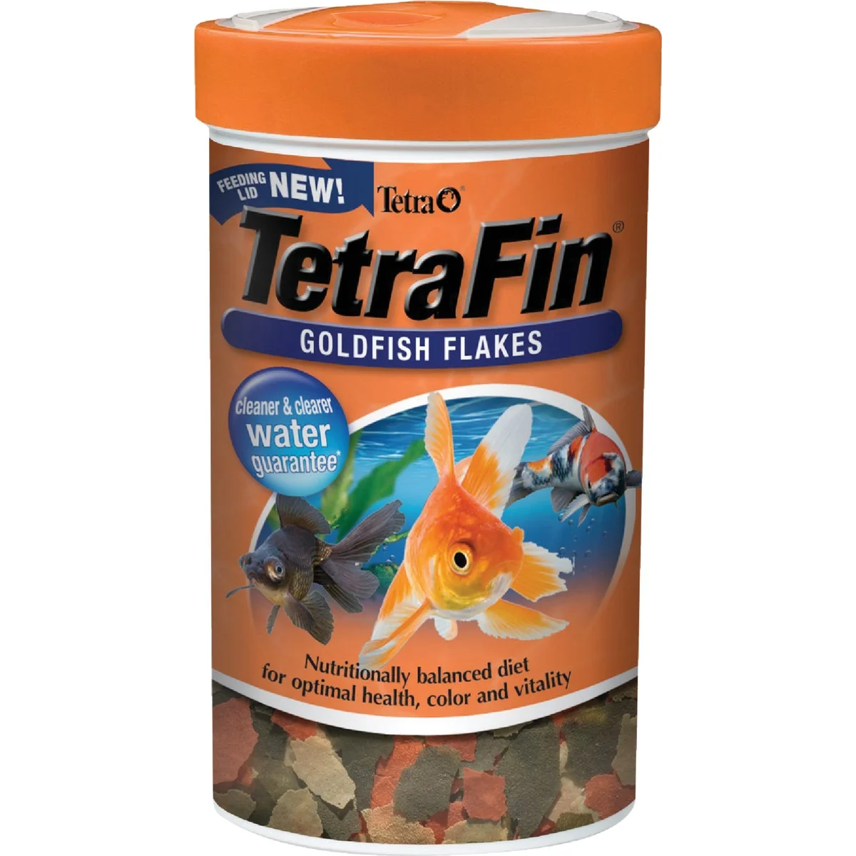 Breathable TetraFin 1 Oz. Goldfish Flakes Fish Food Superior