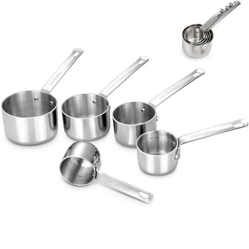 Excellent Premium 18 10 Measuring Cup Set 5 Count Green