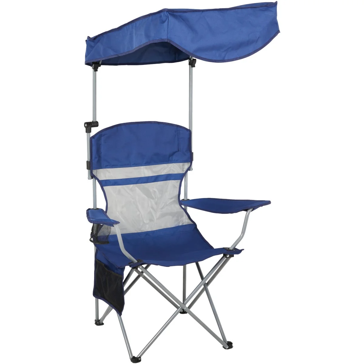 Advanced Outdoor Expressions Blue Polyester Omni-Directional Canopy Camp Chair Practical