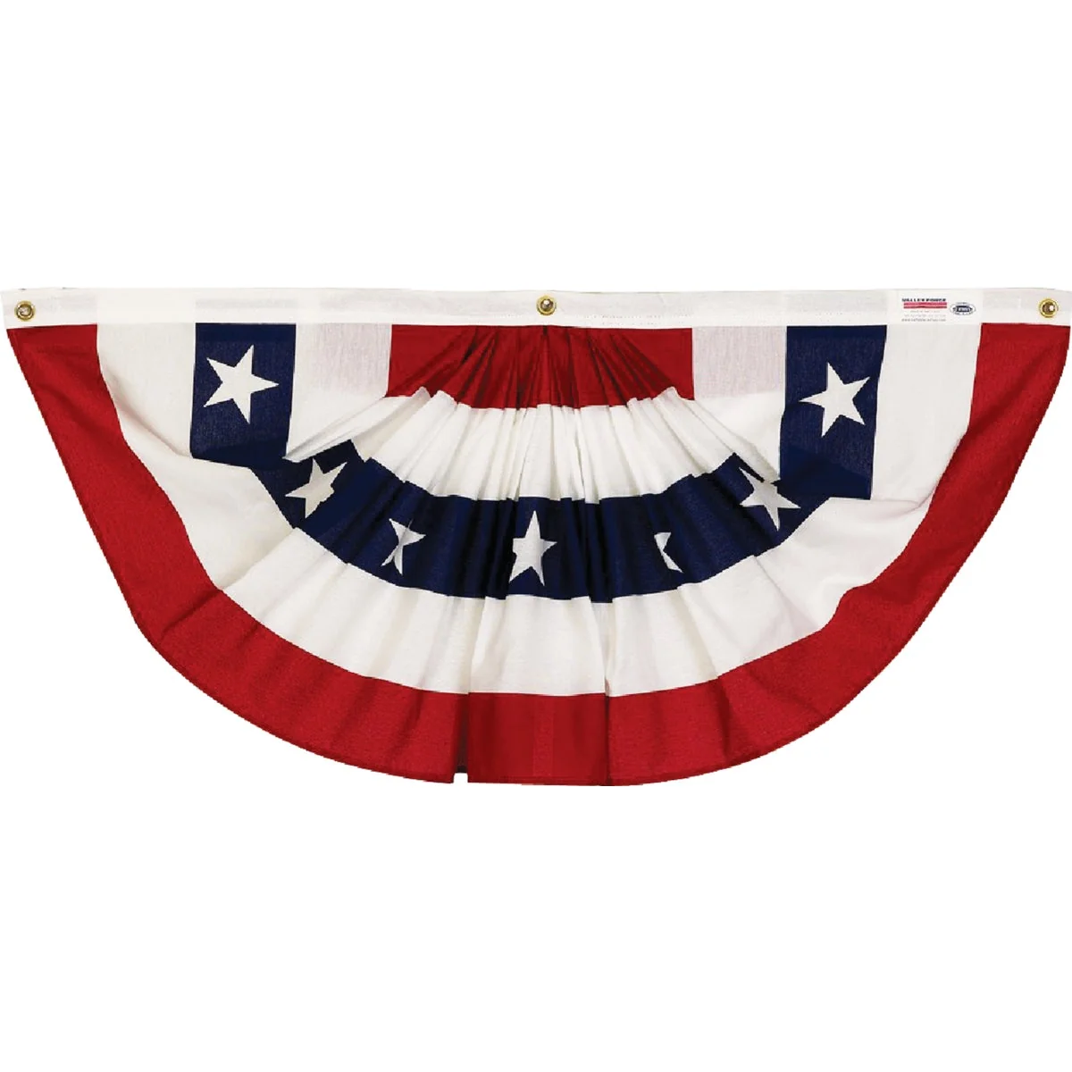 Natural Valley Forge 3 Ft. W. x 6 Ft. L. Polycotton Fan Flag Bunting Prestigious