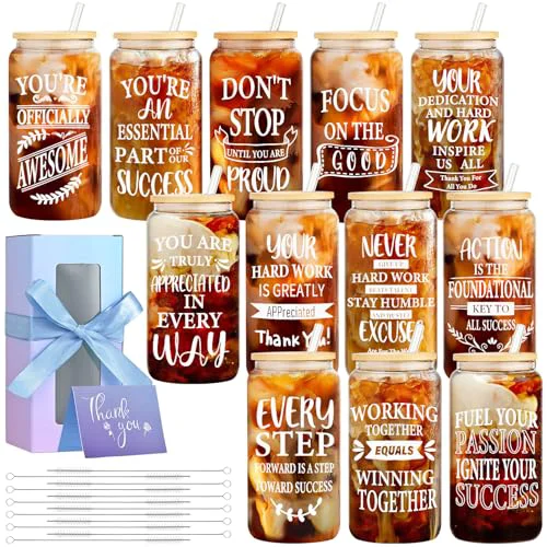Proven 12 Pack Employee Inspiration Gifts Glass Cups 12 Count Breathable