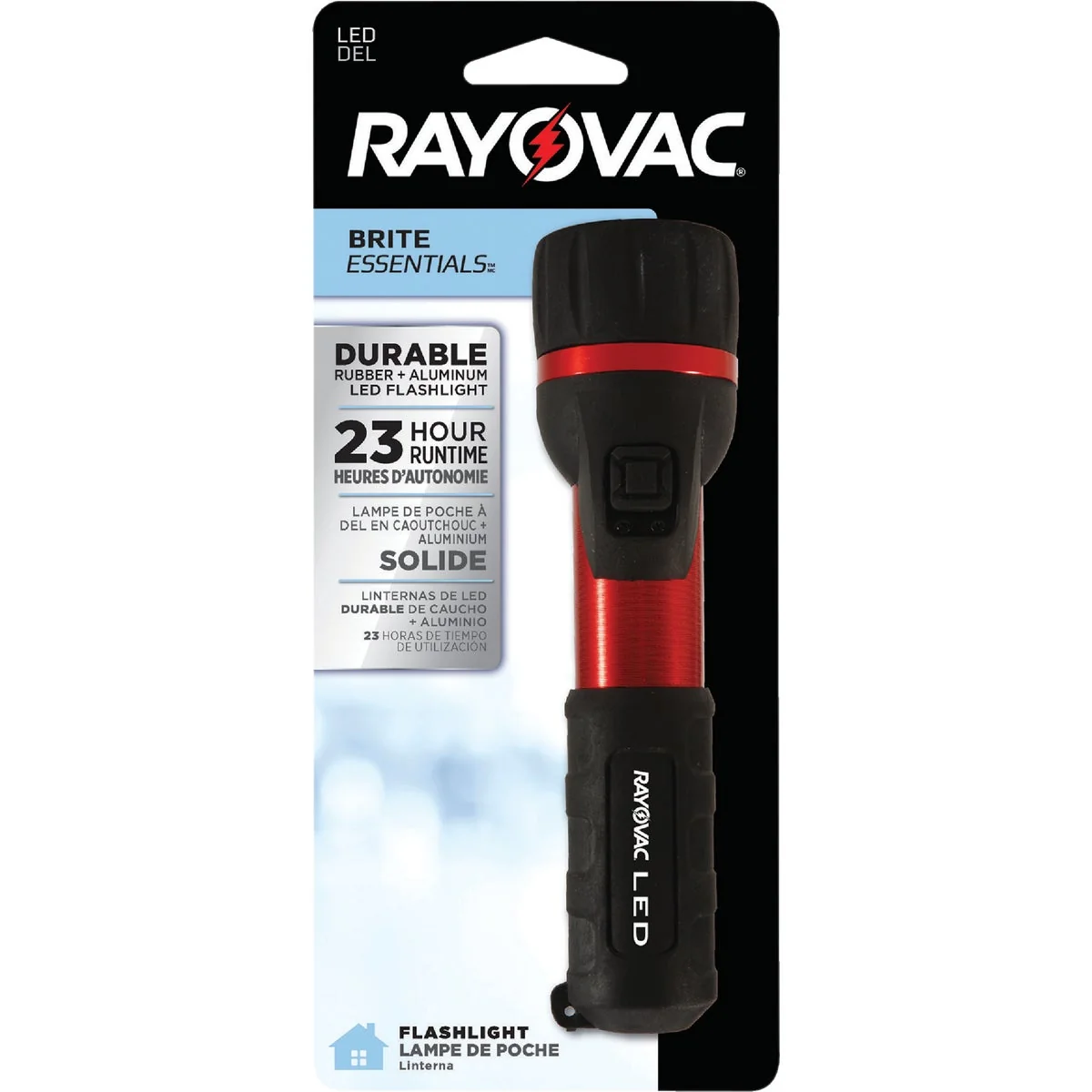 Official Rayovac Brite Essentials 25 Lm. LED 2AA Flashlight Innovative