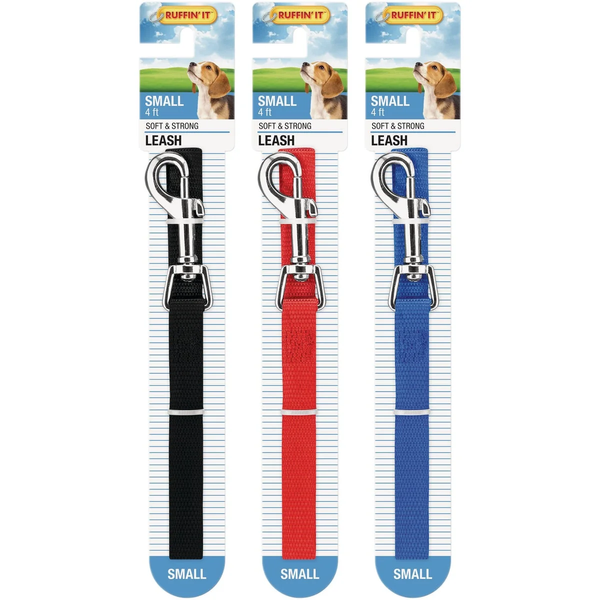 Original Westminster Pet Ruffin' it 4 Ft. Nylon Small Dog Leash Comfortable