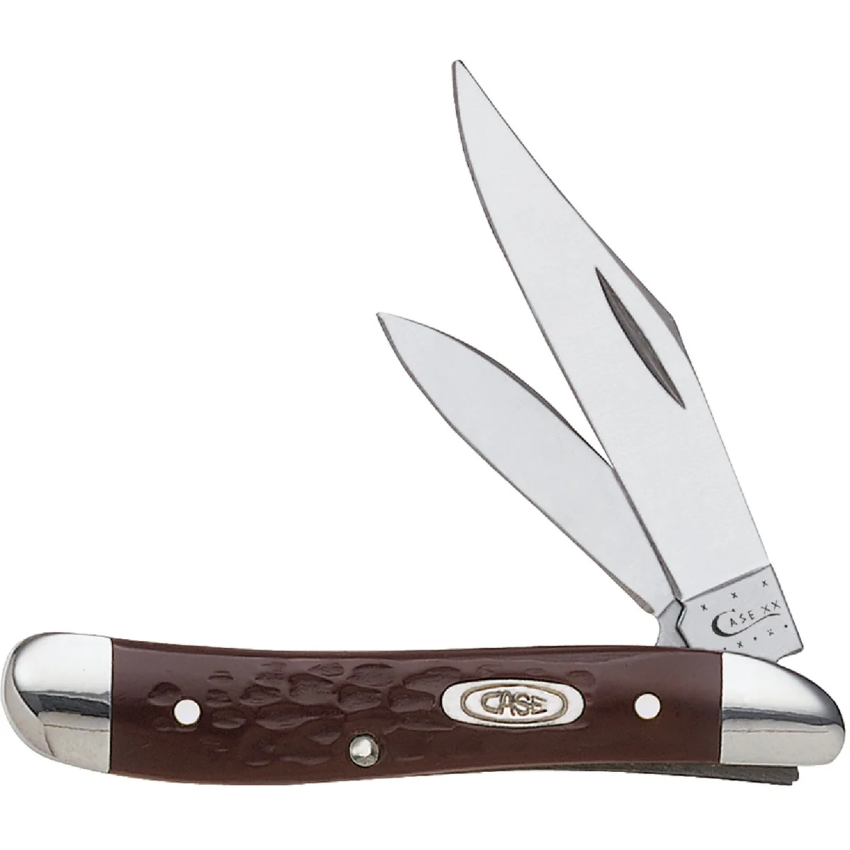 Green Case Peanut 2-Blade 2-7 8 In. Pocket Knife Healthy