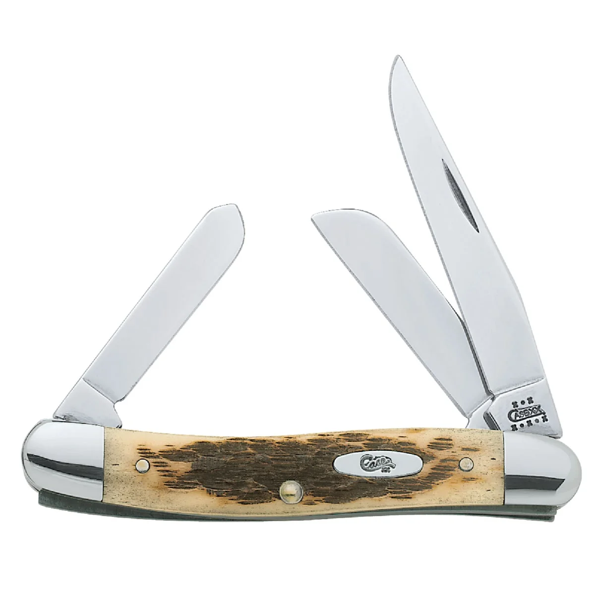 Powerful Case Stockman 3-Blade 3-5 8 In. Pocket Knife Secure