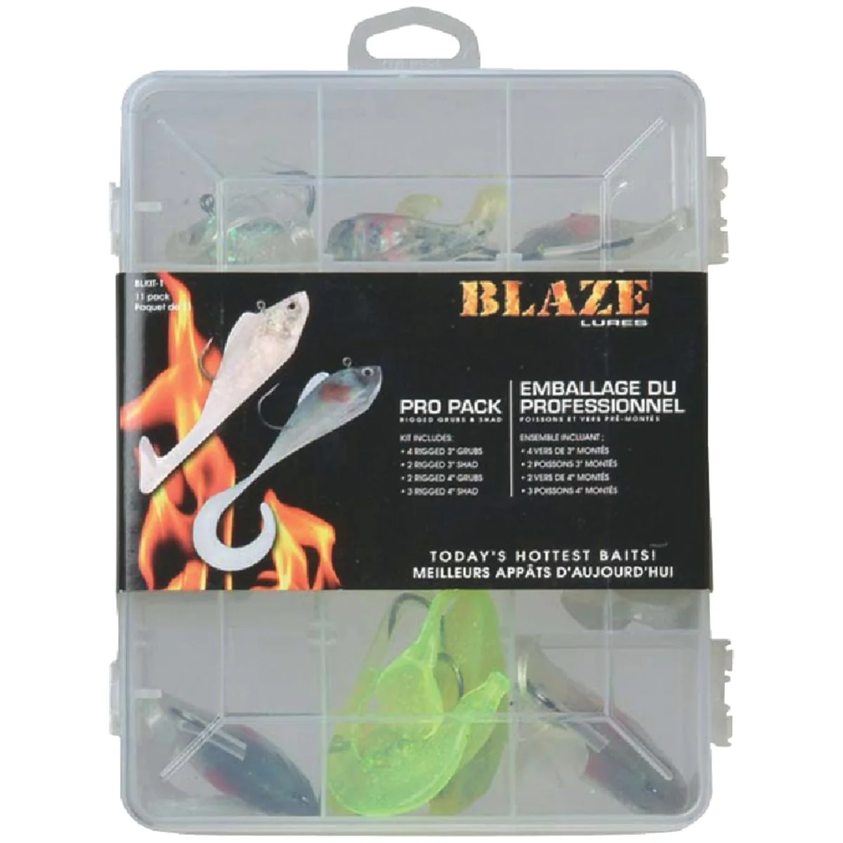 Top-Quality Blaze 11-Piece Assorted Fishing Lure Kit Healthy