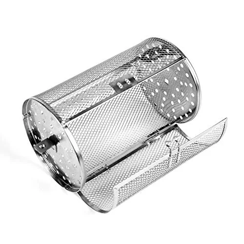 Premium Stainless Steel Rotisserie Grill Roaster Drum Oven Basket Solid