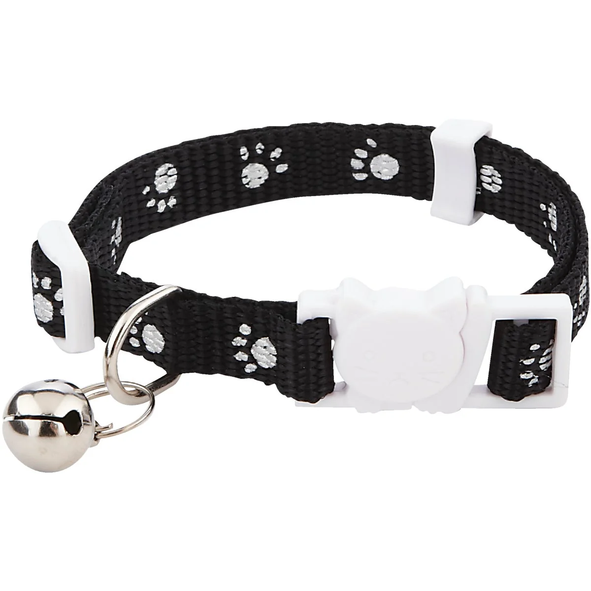 Safe Westminster Pet Ruffin' it Adjustable Paw Print Cat Collar with Breakaway Clasp Easy-to-Use