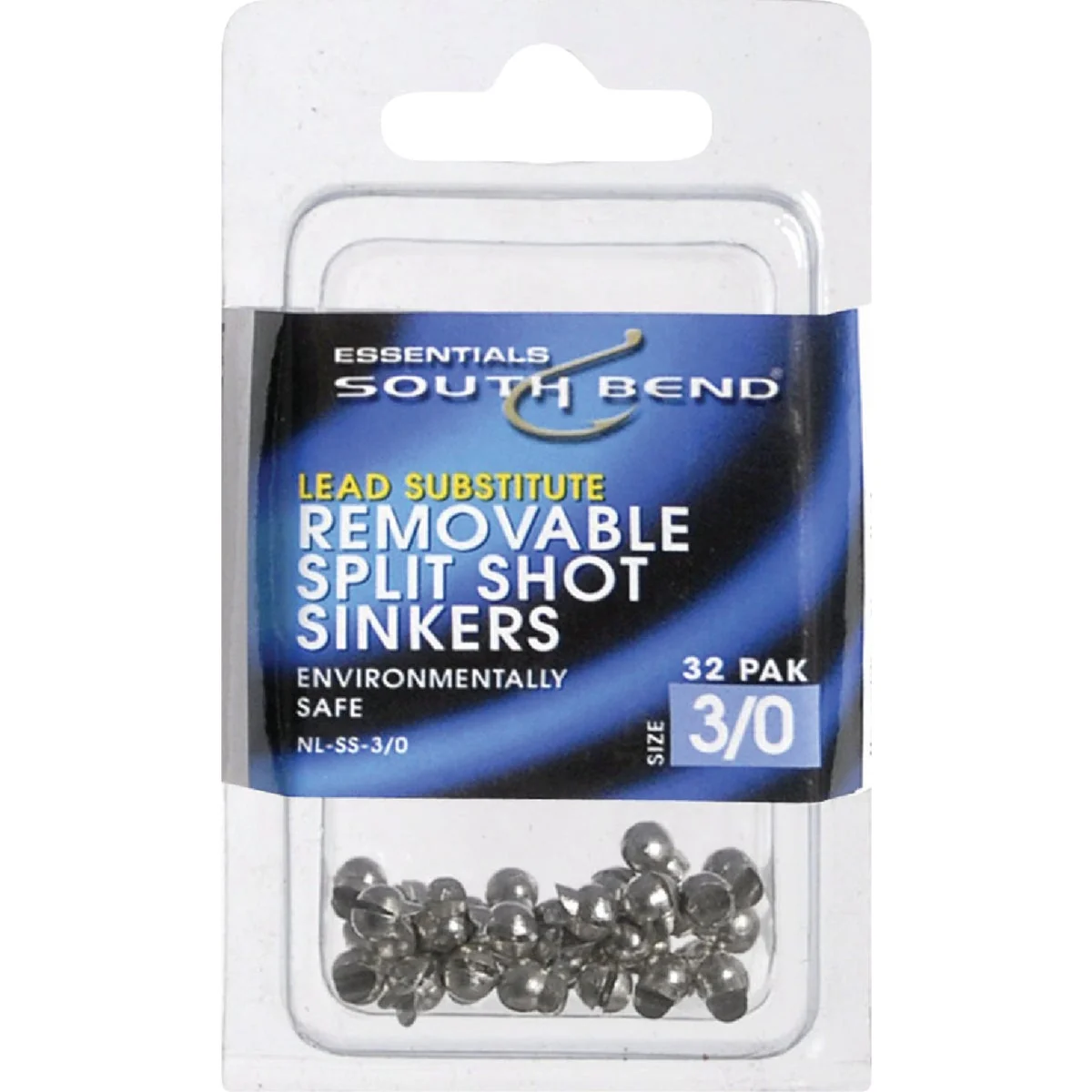 Genuine SouthBend Size 5 Lead- Split Shot Sinker 18-Pack Authentic