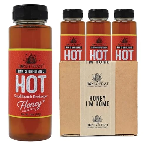 Luxury Hot Honey 12OZ Jars 36 Fl Oz Convenient