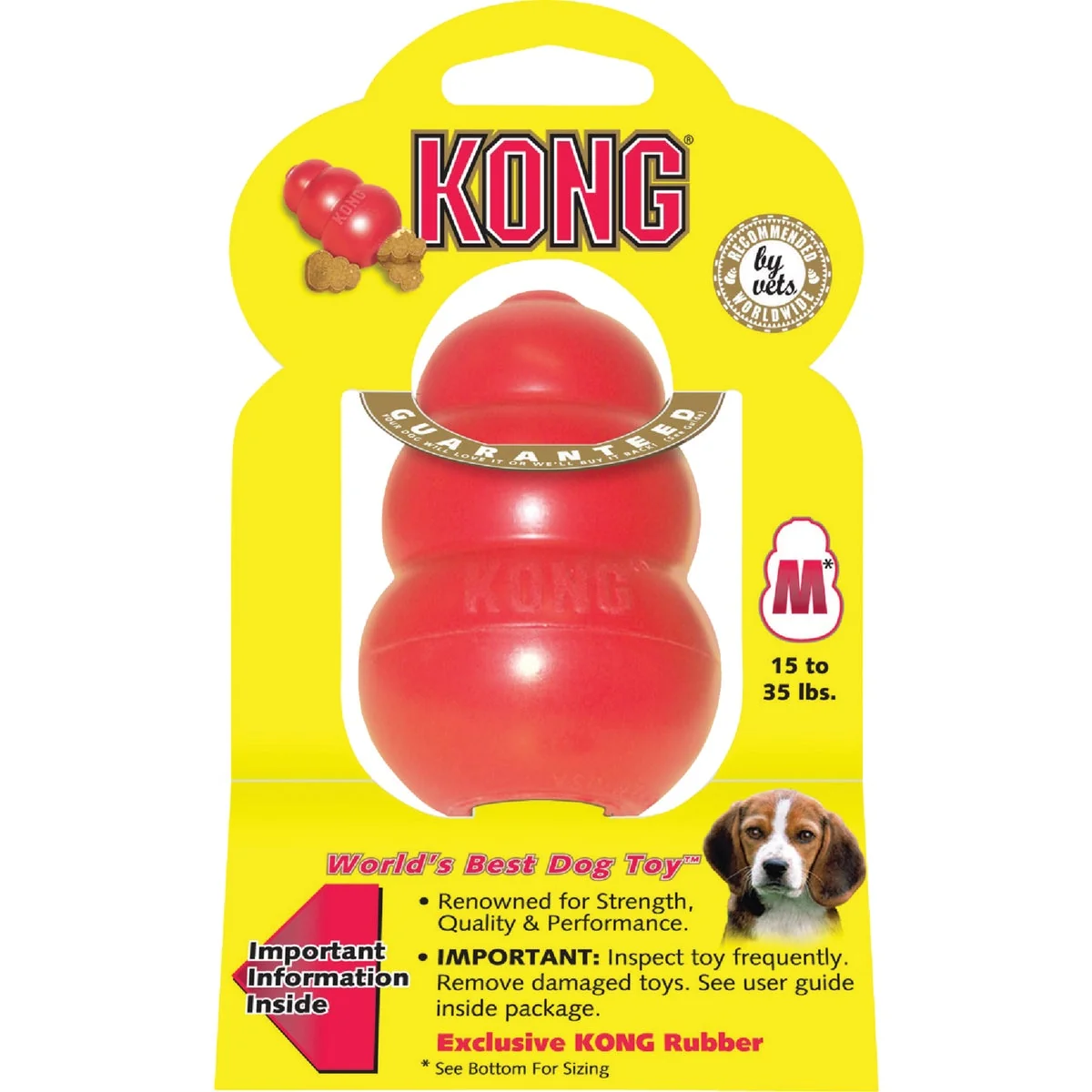Innovative Kong Classic Dog Chew Toy 15 to 35 Lb. Verified