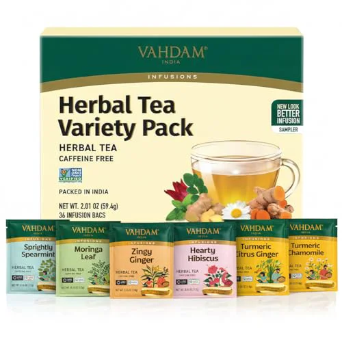 Prestigious Assorted Herbal Tea Gift Set 36 Count Eco-Friendly