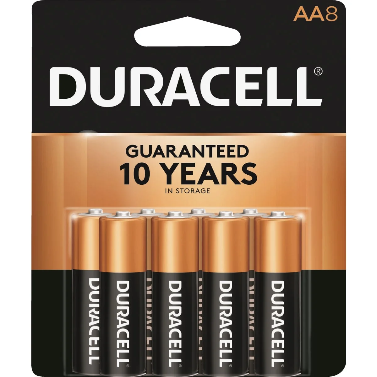 Advanced Duracell CopperTop AA Alkaline Battery 8-Pack Exceptional