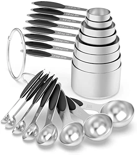 Dependable Measuring Cups Spoons Set of 16 Functional