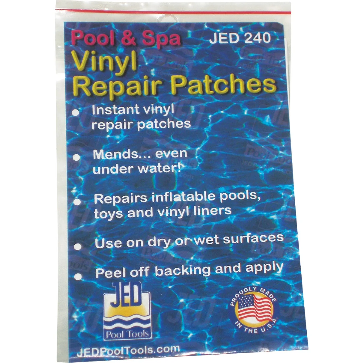 Smooth JED Pool Vinyl Peel N Patch Pool Repair Kit 6-Count Outstanding