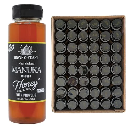 Dependable New Zealand Manuka Infused Raw Honey with Propolis 12OZ 576 Fl Oz Pure