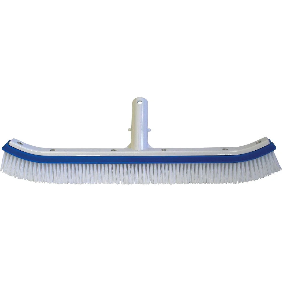 Fast Jed Pool 18 In. L. Polypropylene Bristles Aluminum Back Curved Wall Brush Organic
