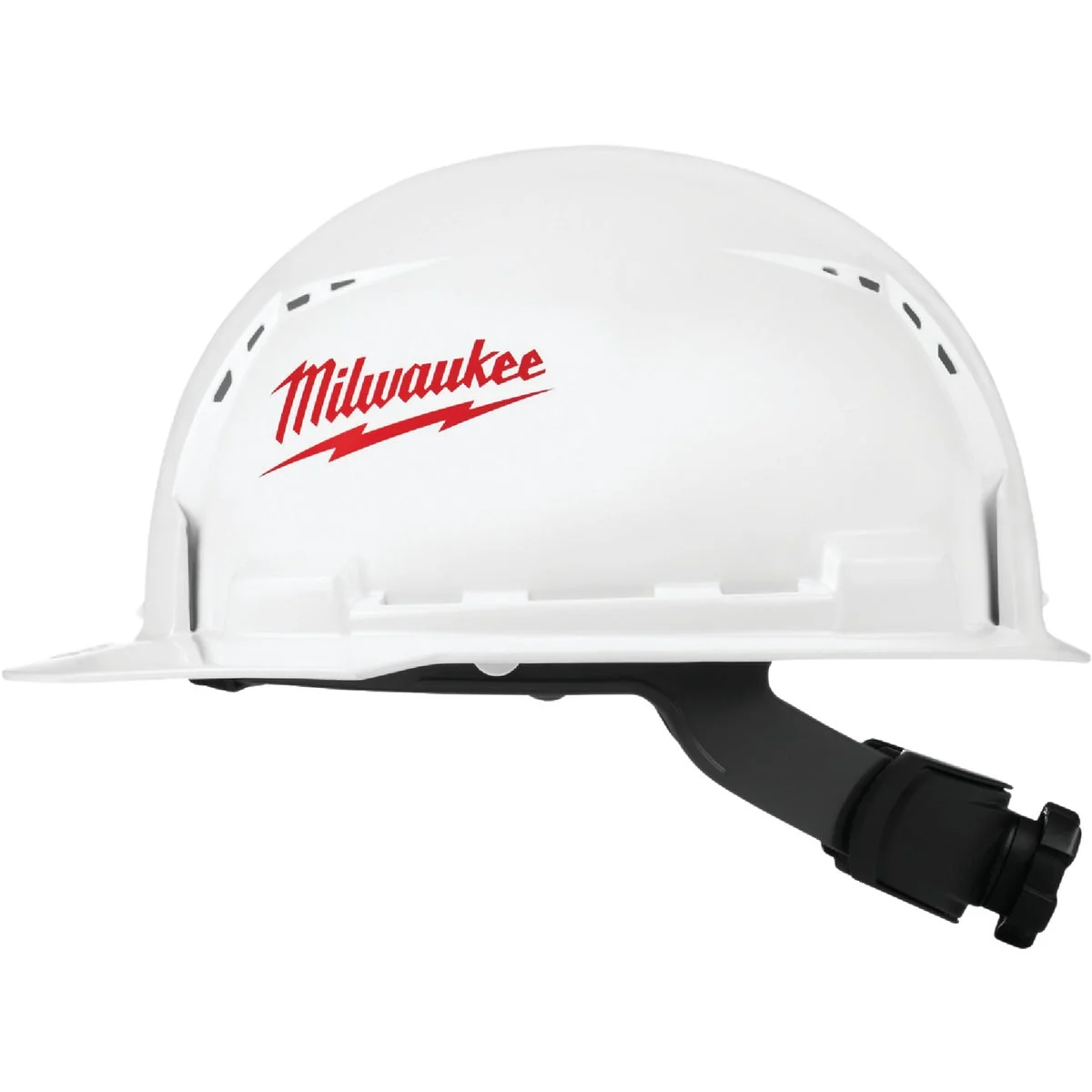 Premium Milwaukee White Front Brim Vented Ratcheting Type 1 Class C Hard Hat Elite