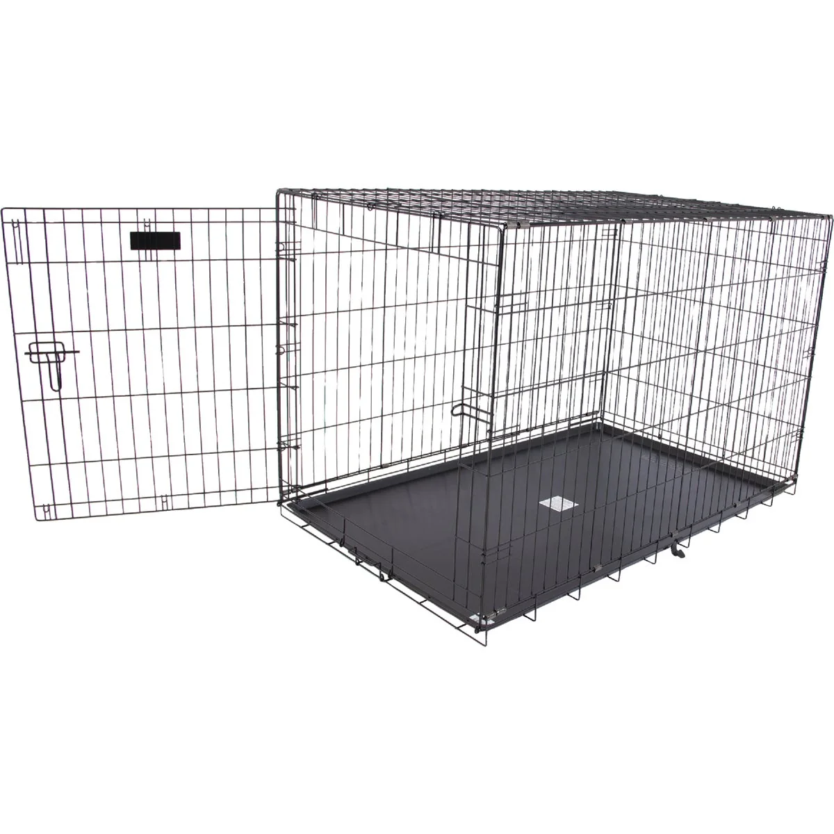 Unique Petmate Aspen Pet 29.3 In. W. x 31 In. H. x 43.4 In. L. Heavy-Gauge Wire Indoor Training Dog Crate Relaxed