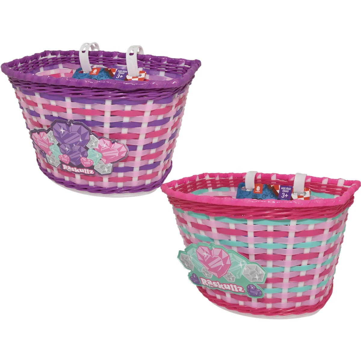 Verified Bell Sports Raskullz Plastic Weave Handle Bicycle Basket Modern