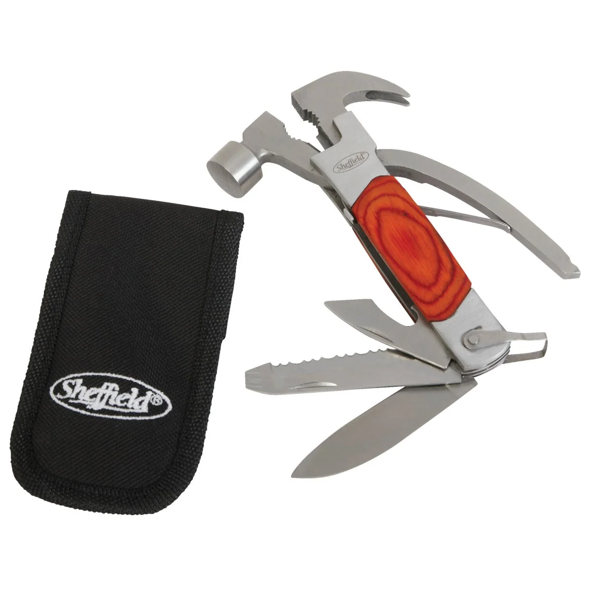 Consistent Sheffield 14-In-1 Stainless Steel Wood Multi-Tool Contemporary