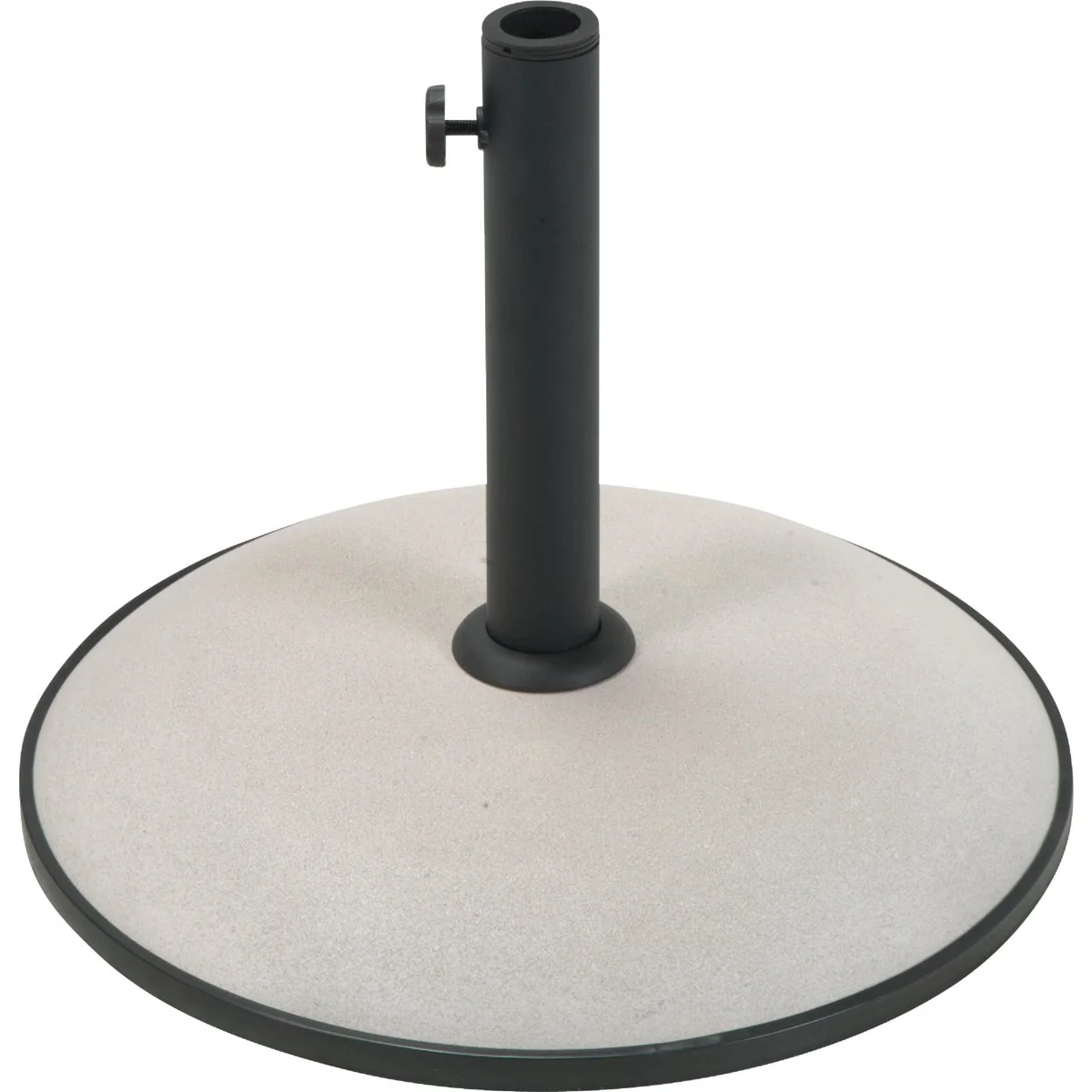 Original Outdoor Expressions 17 In. Round Tan Concrete Umbrella Base Crafted