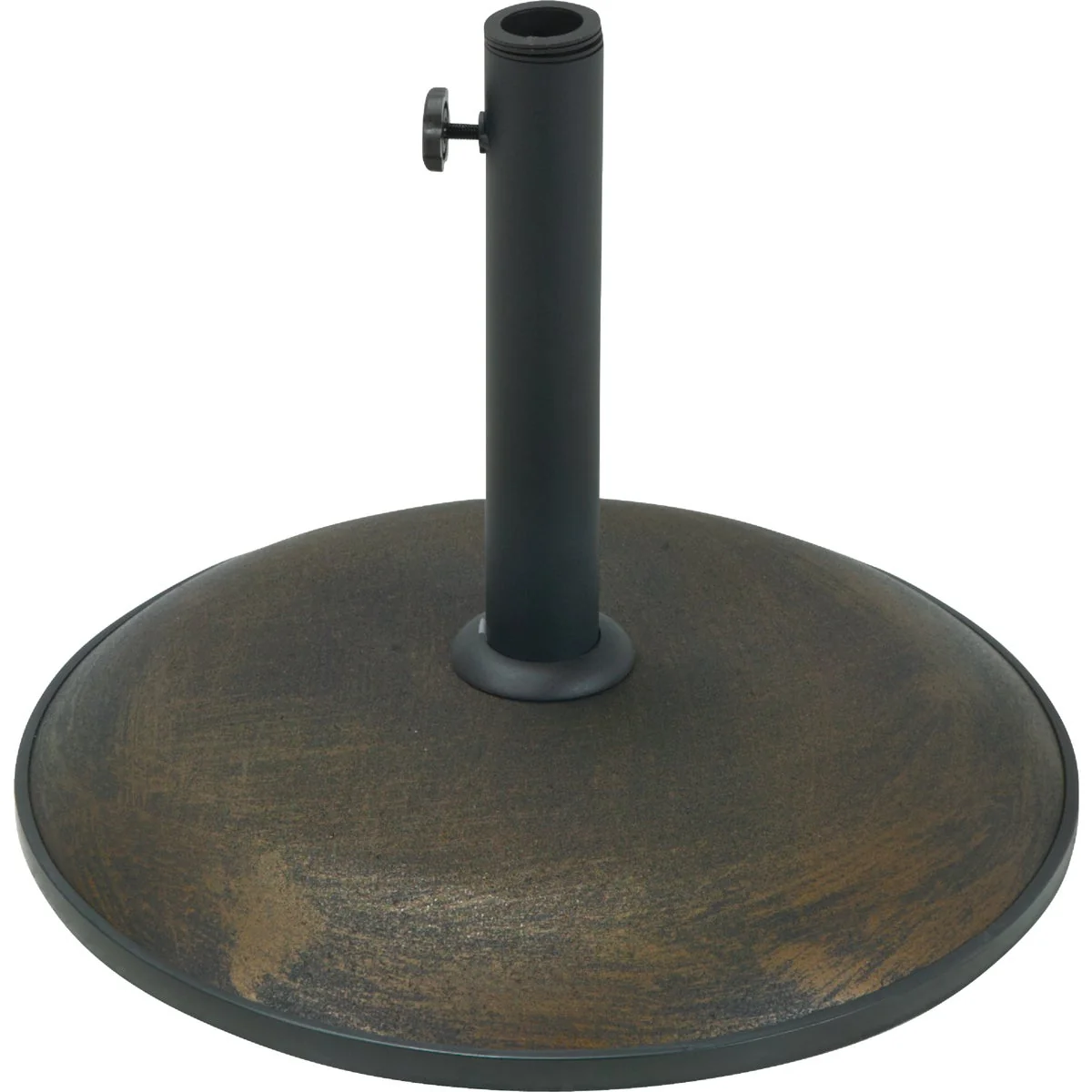 Recyclable Outdoor Expressions 17 In. Round Bronze Concrete Umbrella Base Eco-Friendly