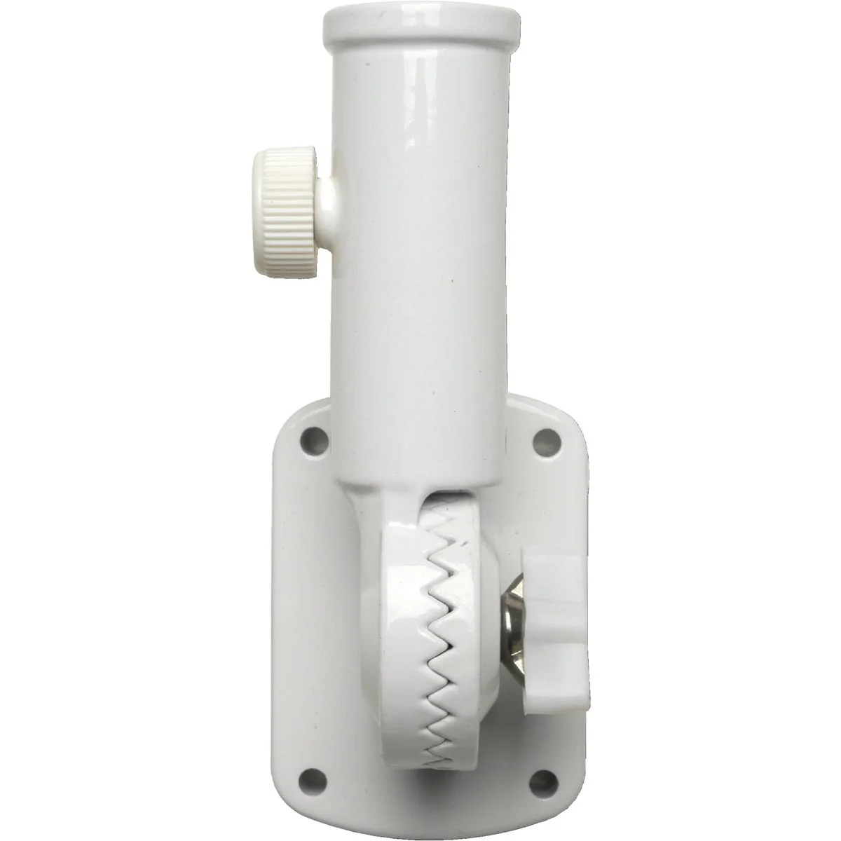 Durable Valley Forge 13-Position 1 In. Aluminum White Flag Pole Bracket Top-Quality