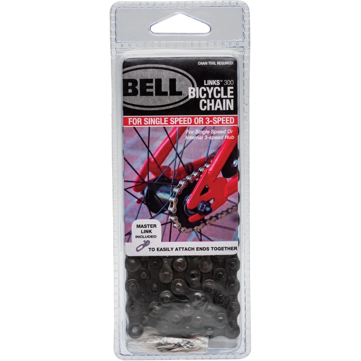 Sophisticated Bell Sports Single 3-Speed Bicycle Chain Professional