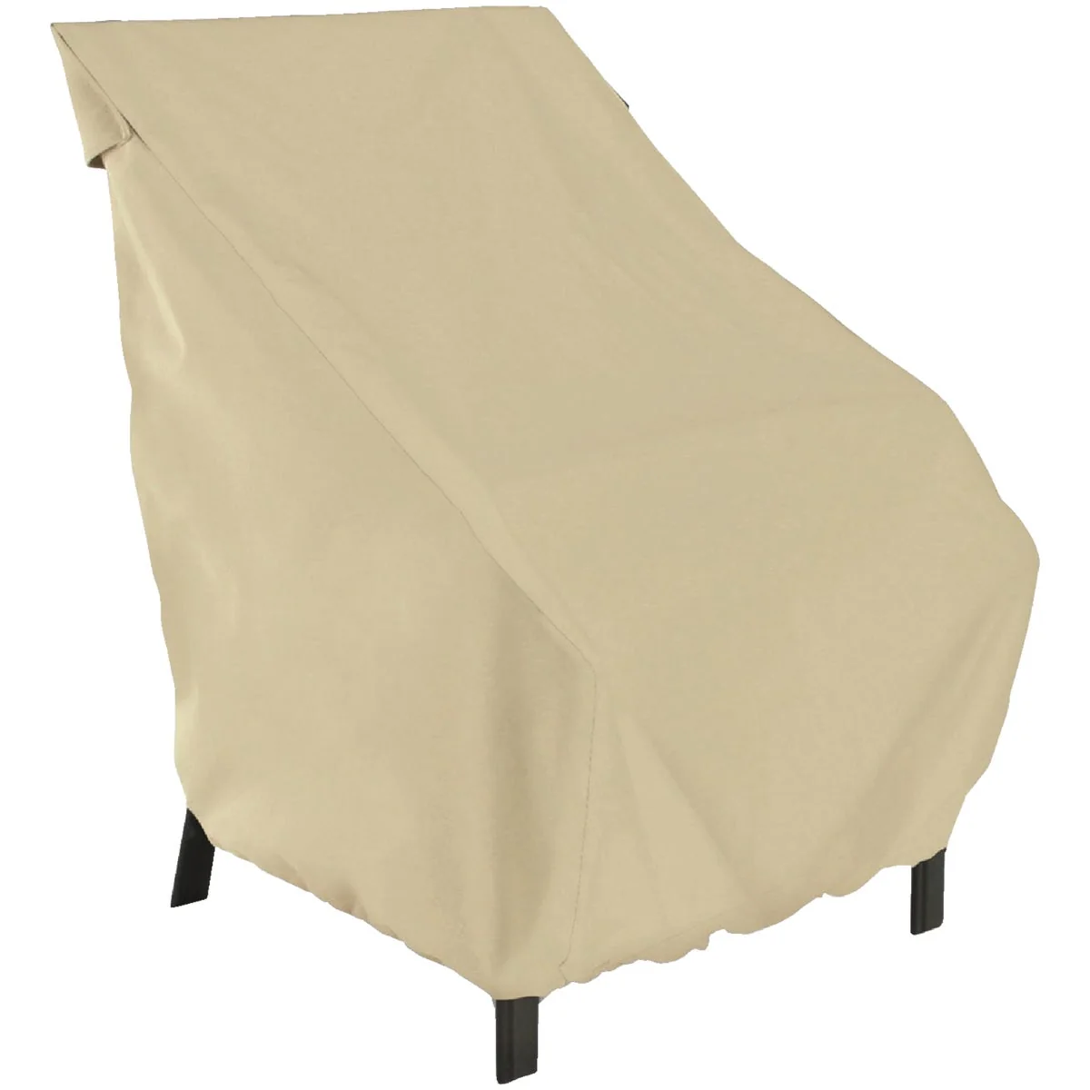 Artisan Classic Accessories 26 In. W. x 34 In. H. x 25 In. L. Tan Polyester PVC Chair Cover Optimized