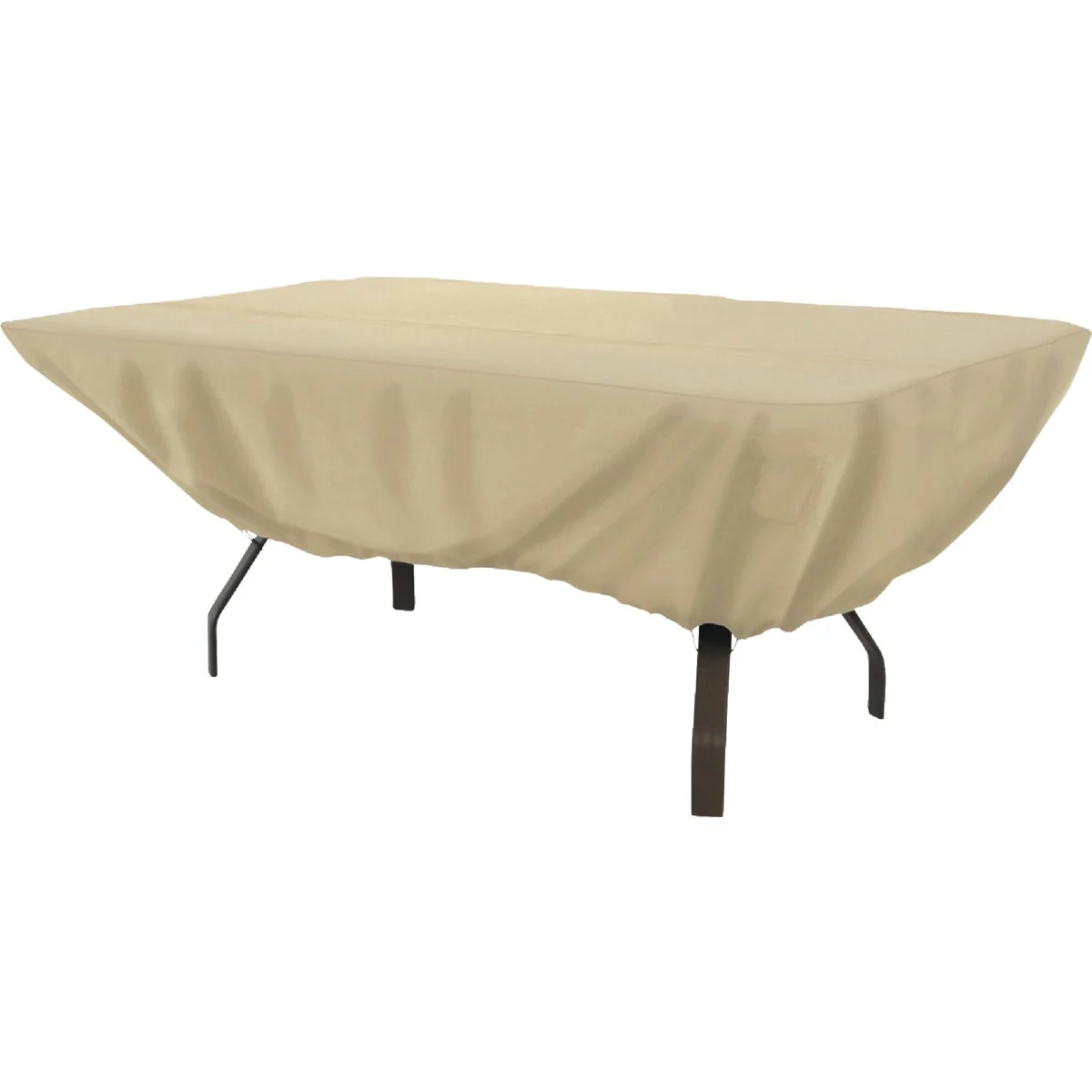 Sophisticated Classic Accessories 44 In. W. x 23 In. H. x 72 In. L. Tan Polyester PVC Table Cover Specialty