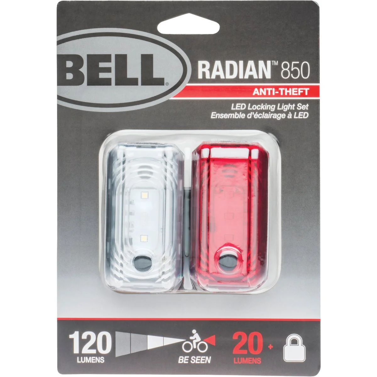 First-Class Bell Sports Radian 850 LED Bicycle Locking Light Set Selected