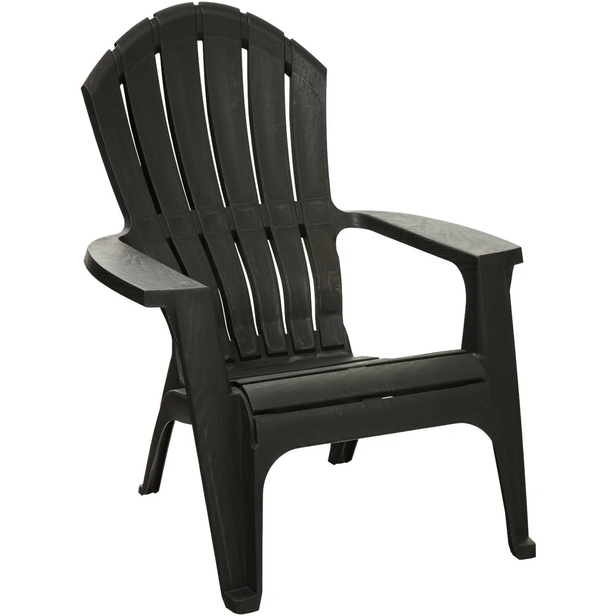 Classic Adams Comfort Black Resin Adirondack Chair Smart
