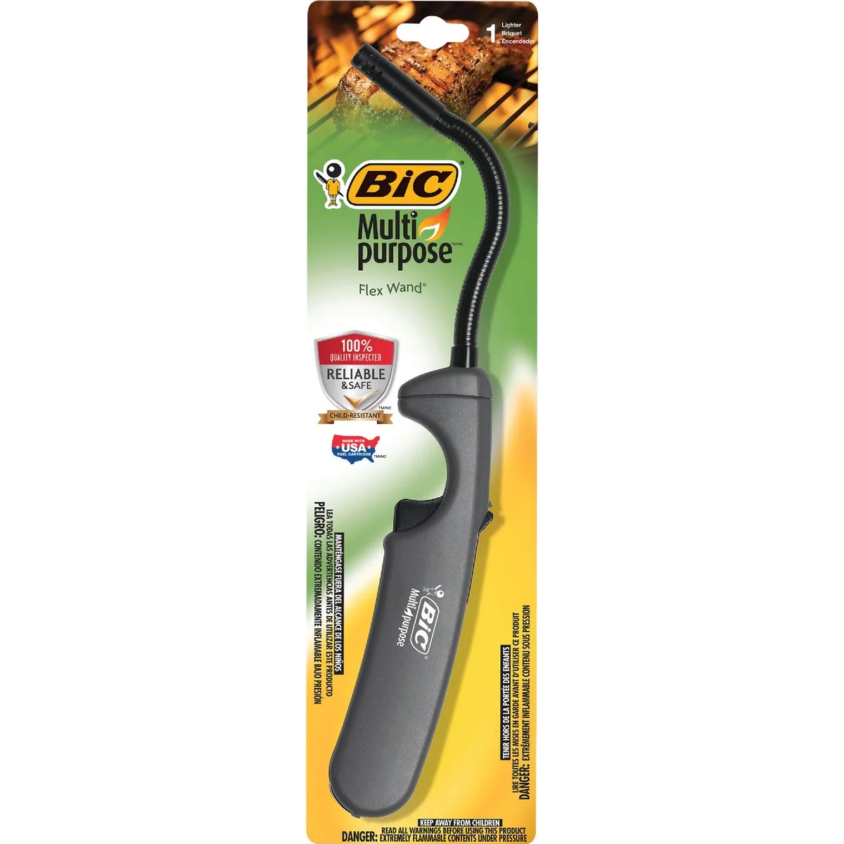 Top-Quality BIC Nonrefillable Flexible Stem Utility Butane Lighter Enhanced